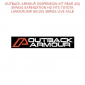 OUTBACK ARMOUR SUSP KIT REAR ADJ BYPASS EXP HD FITS TOYOTA LC 80/105S LIVE AXLE